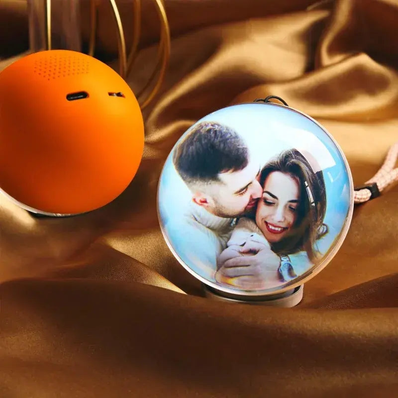 WiFi Version Mobile App Direct Video & Photo Transfer Glass Video Globe Playable Video Gift Sphere for Valentine’s Day Birthday & Christmas