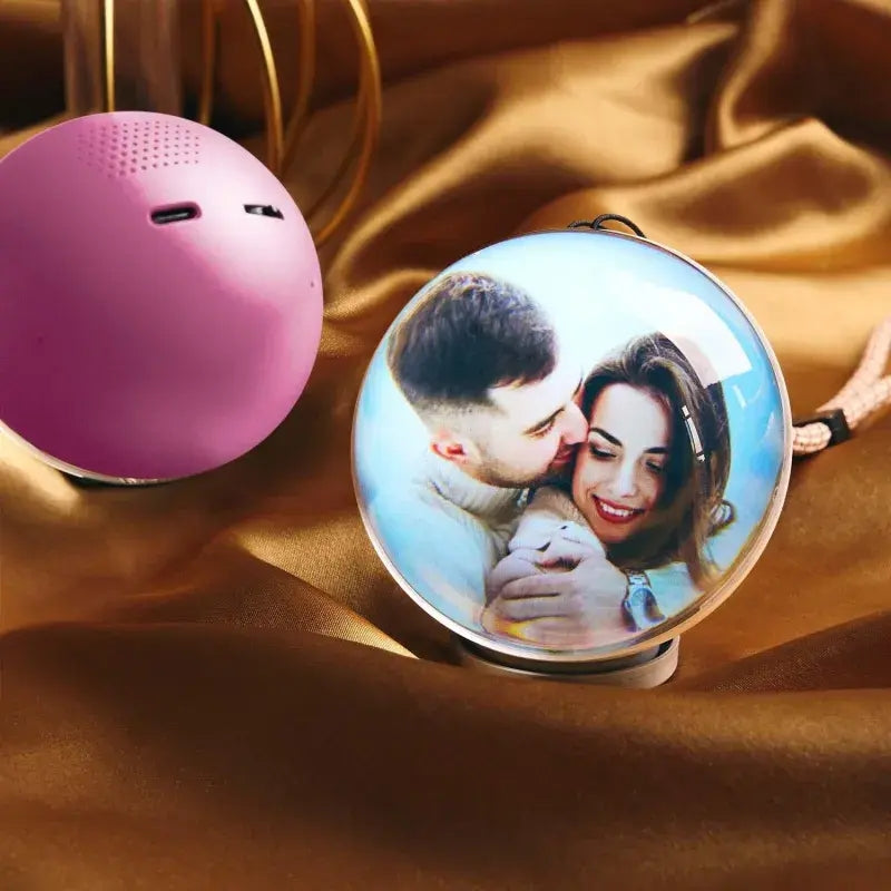 WiFi Version Mobile App Direct Video & Photo Transfer Glass Video Globe Playable Video Gift Sphere for Valentine’s Day Birthday & Christmas