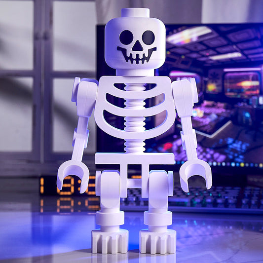 Figurka dekoracyjna 3D w kształcie białego szkieletu na prezent do domu