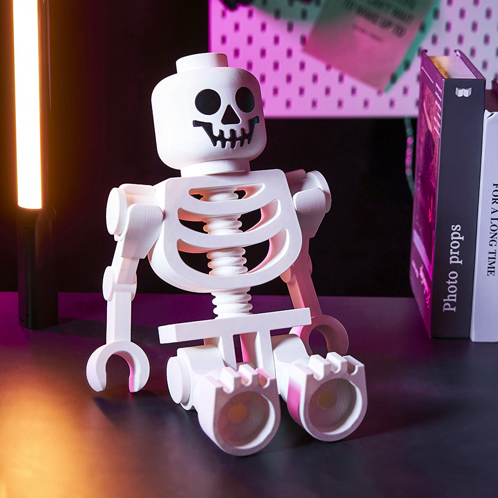 Figurka dekoracyjna 3D w kształcie białego szkieletu na prezent do domu