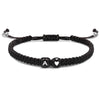 Alphabet Bracelet Heart Shape Braided Explosive Gifts