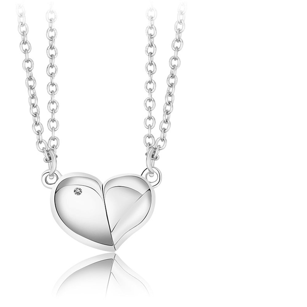 Magnetic Rotating Necklaces Heart Necklace Couples Gifts for Him and Her