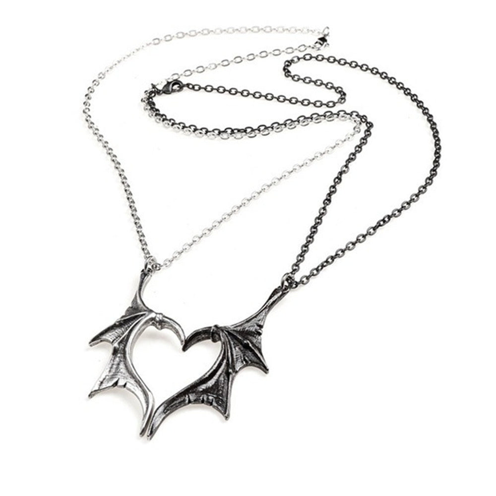 Personalized Couple Necklace Matching Devil Wing Necklaces for Couples Valentine's Gift for Lover