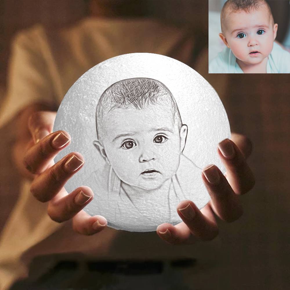 Lampa 3D z personalizowanym zdjęciem na Dzień Babci i Dziadka, prezent dla dziadków