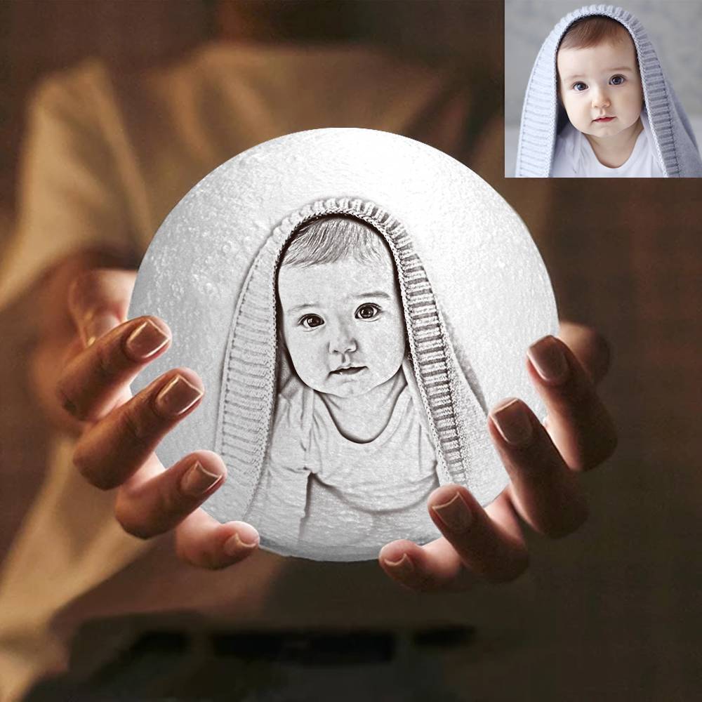 Lampa 3D z personalizowanym zdjęciem na Dzień Babci i Dziadka, prezent dla dziadków