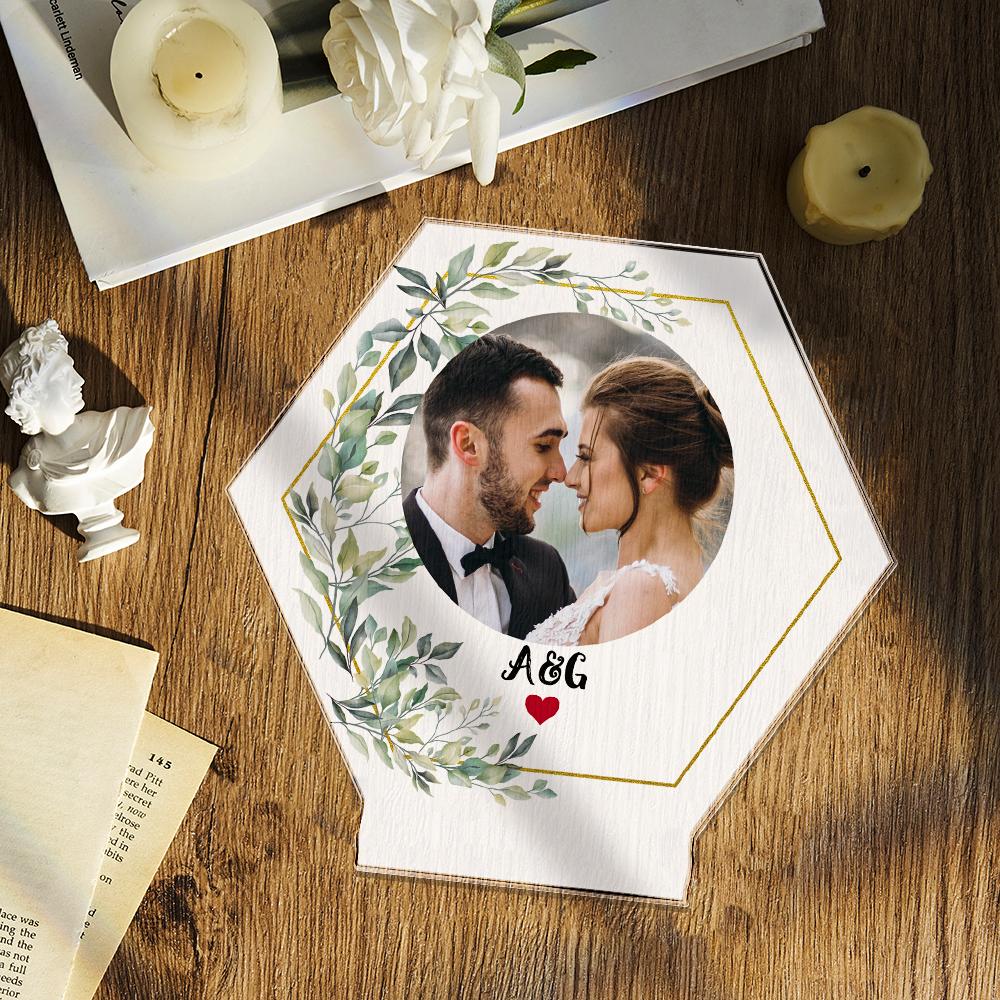 Personalizowana lampka nocna z akrylu dla pary na prezent rocznicowy