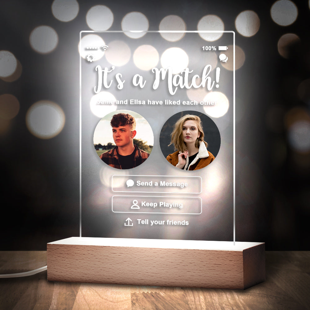 Personalizowany brelok z zdjęciami dla pary na rocznicę lub prezent urodzinowy