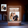 Personalizowana lampka 3D z kolorowym akrylem na rocznicę lub prezent