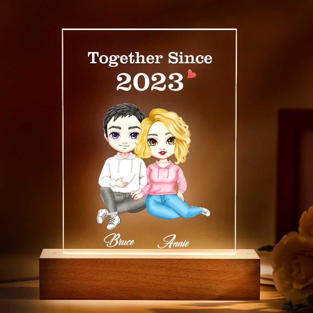 Personalizowana figurka dla pary na Walentynki lub rocznicę z kartą