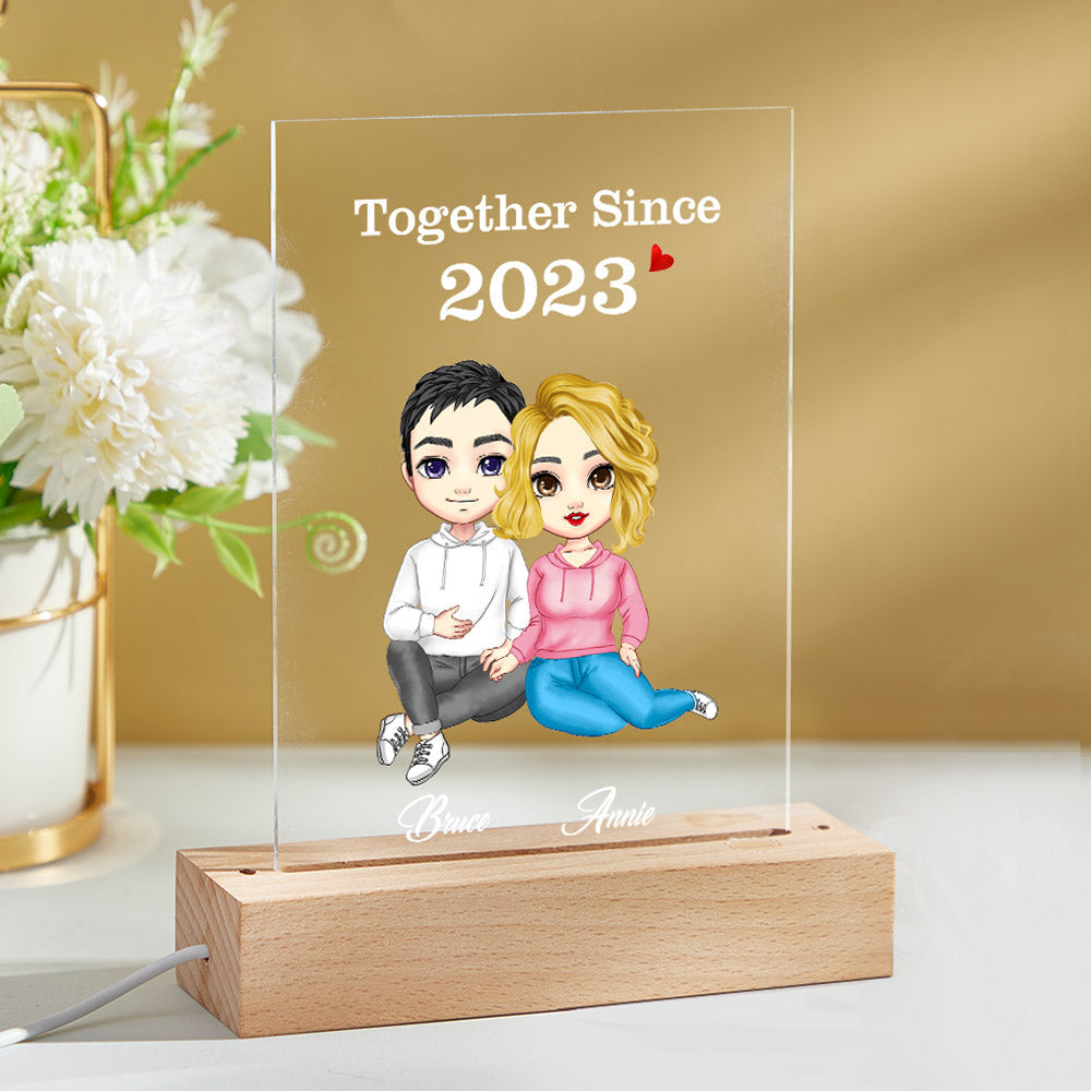 Personalizowana figurka dla pary na Walentynki lub rocznicę z kartą