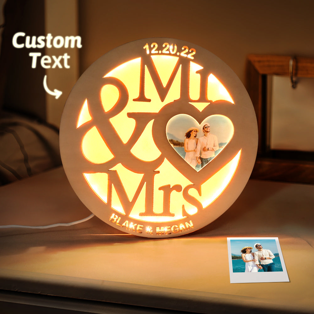Personalizowana lampka nocna z grawerem imienia dla ukochanej osoby na prezent