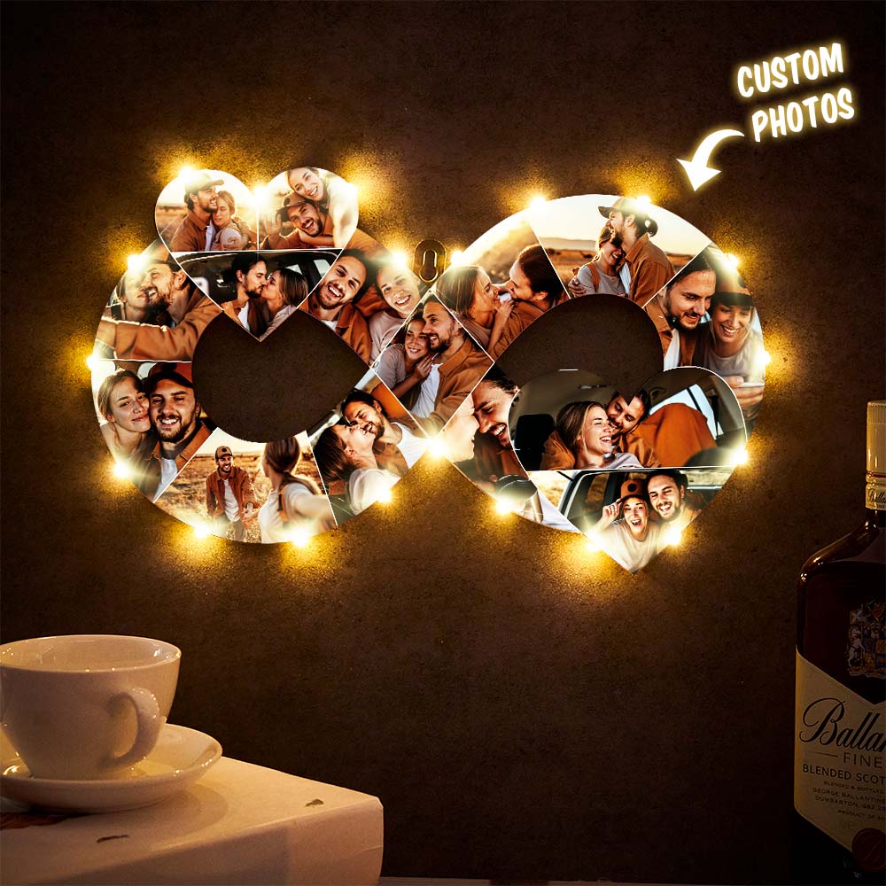Personalizowana lampka LED z akrylu z własnym zdjęciem, prezent dla niej