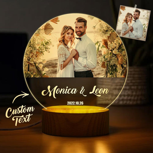 Personalizowana figurka ze zdjęciem na rocznicę dla pary, prezent dla niej