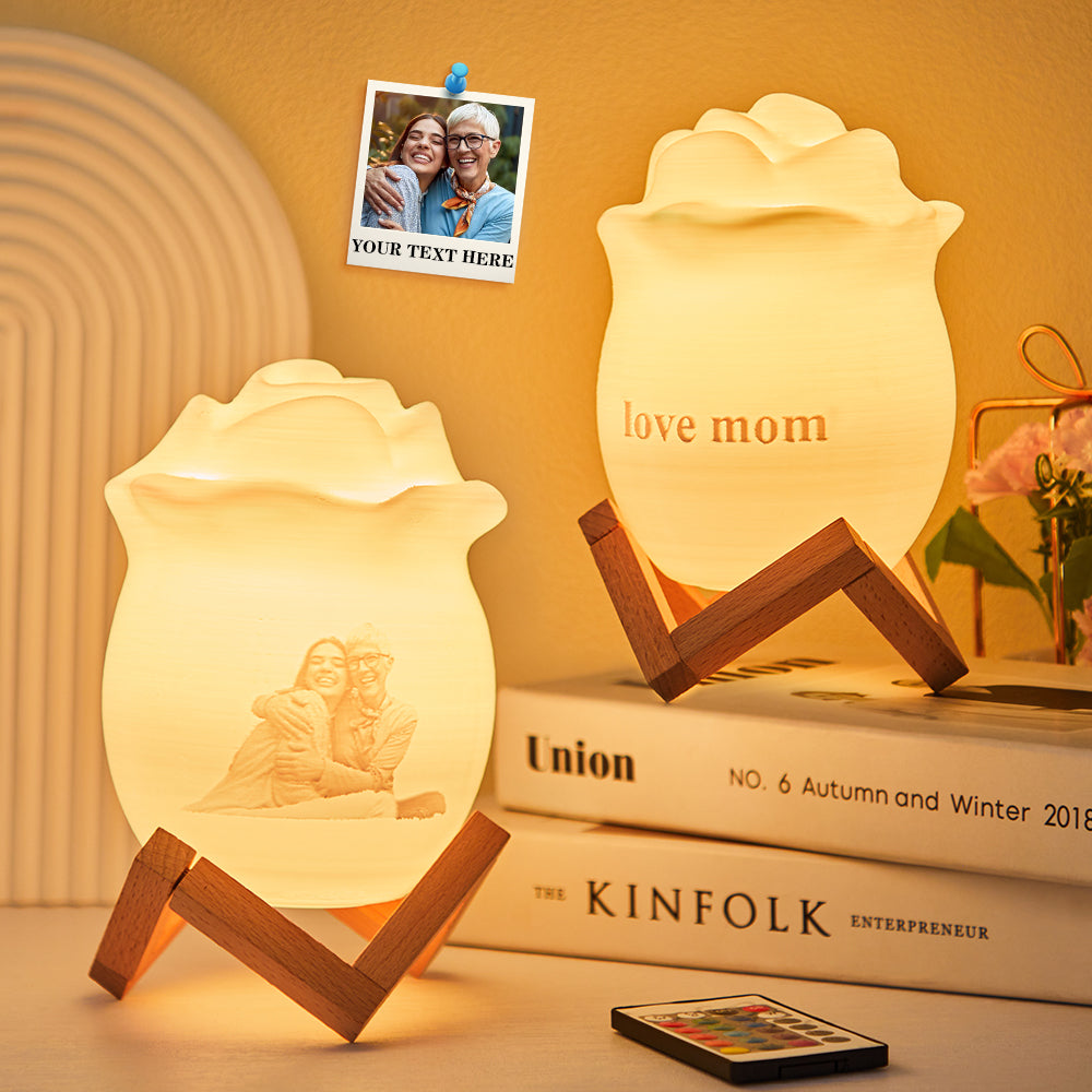 Personalizowana lampa nocna z imieniem, prezent na rocznicę, 7 kolorów