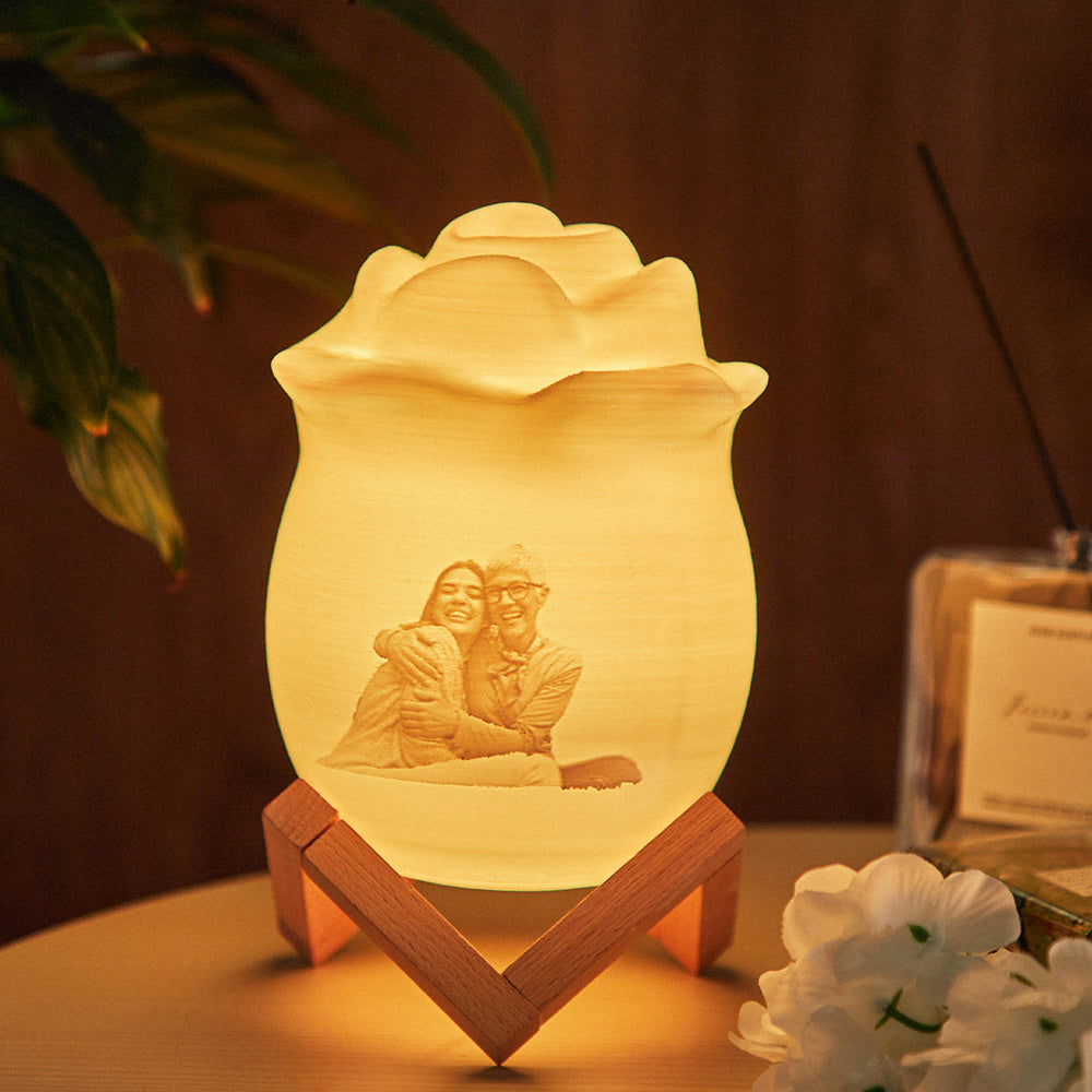 Personalizowana lampa nocna z imieniem, prezent na rocznicę, 7 kolorów