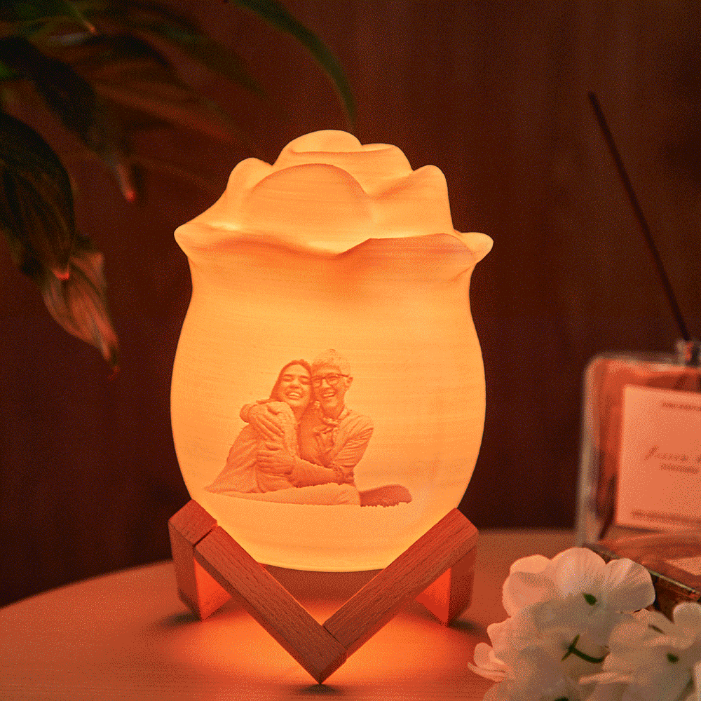 Personalizowana lampa nocna z imieniem, prezent na rocznicę, 7 kolorów