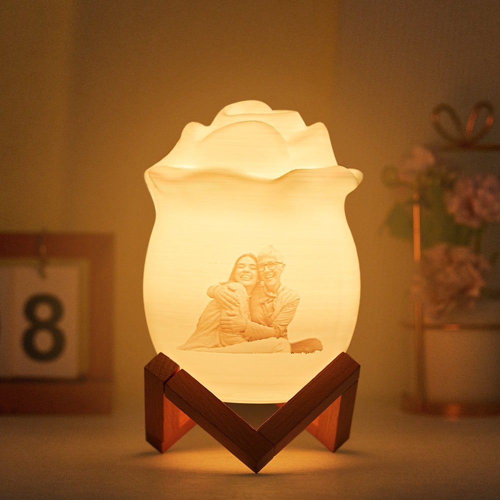 Personalizowana lampa nocna z imieniem, prezent na rocznicę, 7 kolorów