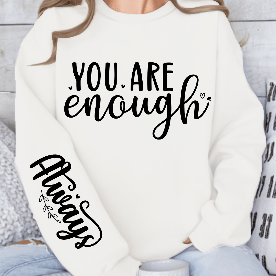 Biała Bluza Damska You Are Enough, Always