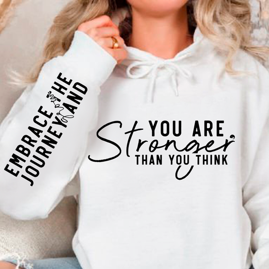 Bluza z kapturem You are stronger than you think 