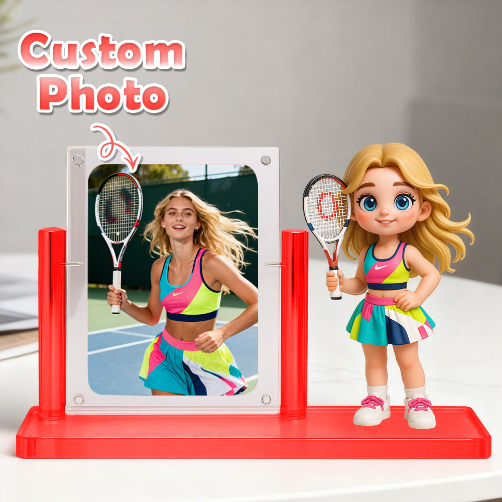 Custom 1 Person 3D Mini Figure with Photo Personalized Toy Figure from Your Photo Birthday Gift (Production Time: 10-15 Business Days)