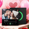 Personalizowany magnes na lodówkę z muzyką i zdjęciem, prezent na Walentynki