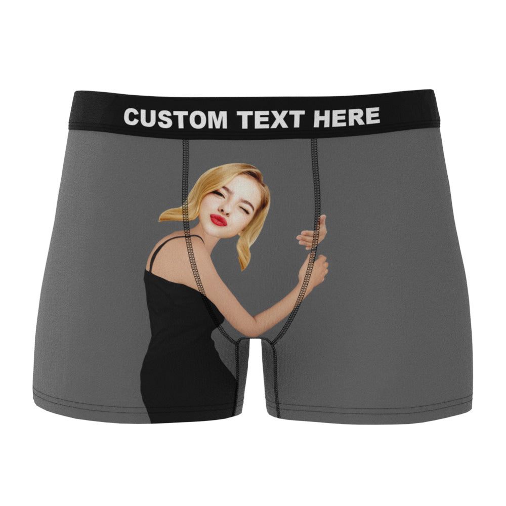 Personalizowane bokserki z zdjęciem dla pary na rocznicę lub walentynki