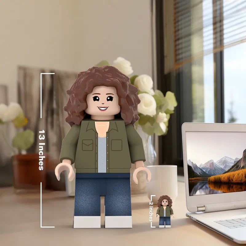 Personalizowana figurka 3D na prezent dla niej, świąteczna, z podobizną