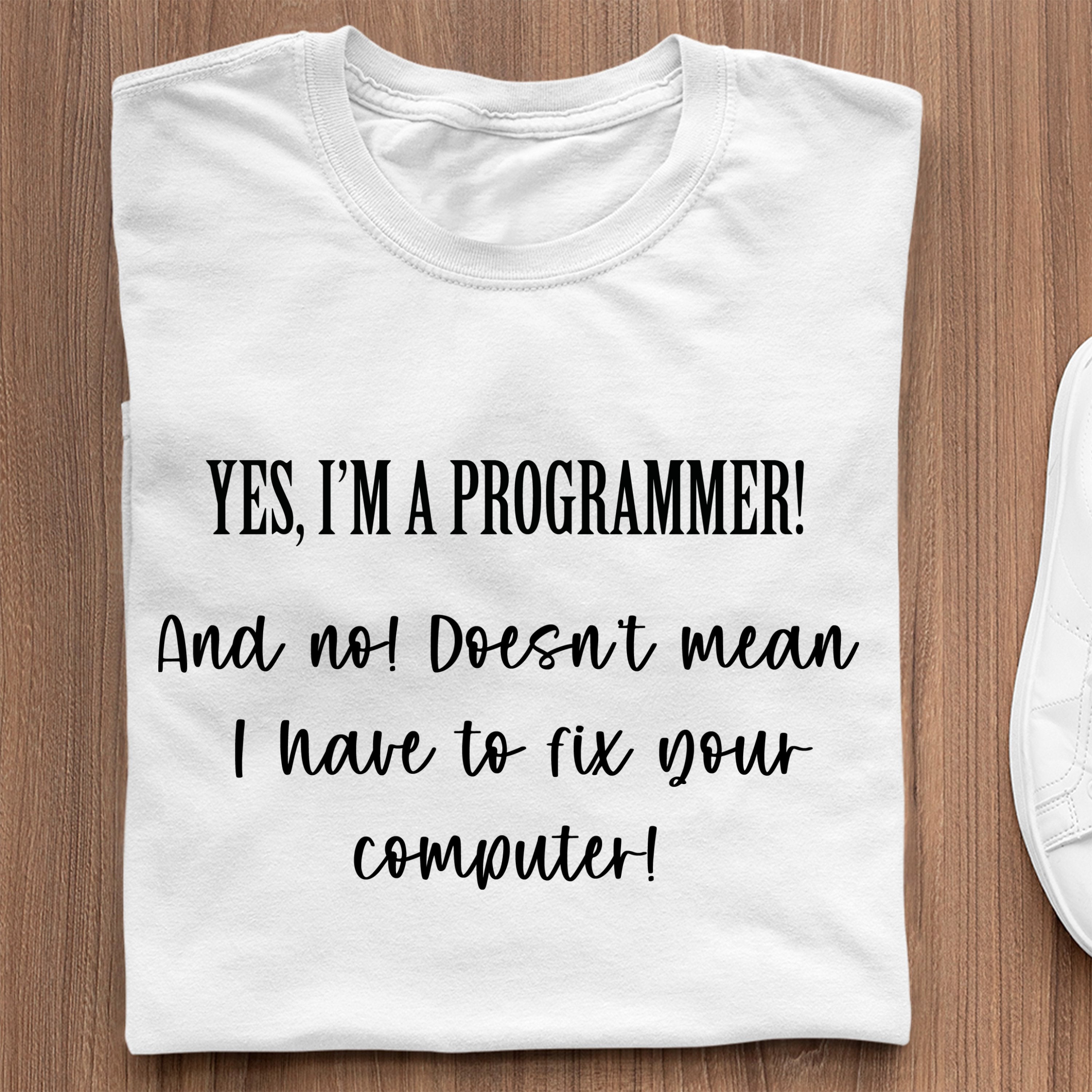 Prezent Programista Koszulka Yes I'm A Programmer