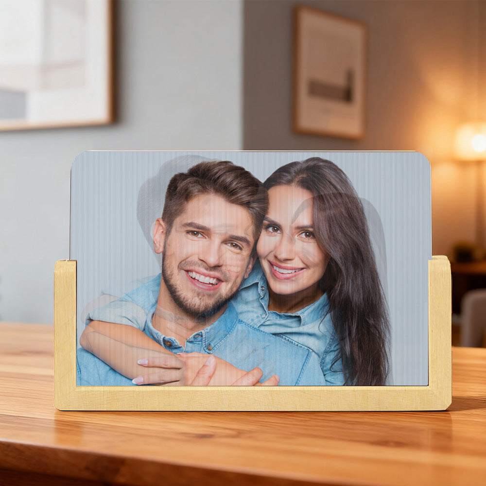 Personalizowana ramka na zdjęcia z efektem 3D na urodziny lub rocznicę