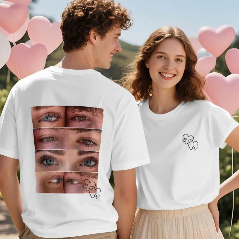 Personalizowana koszulka z nadrukiem dla pary na Walentynki prezent