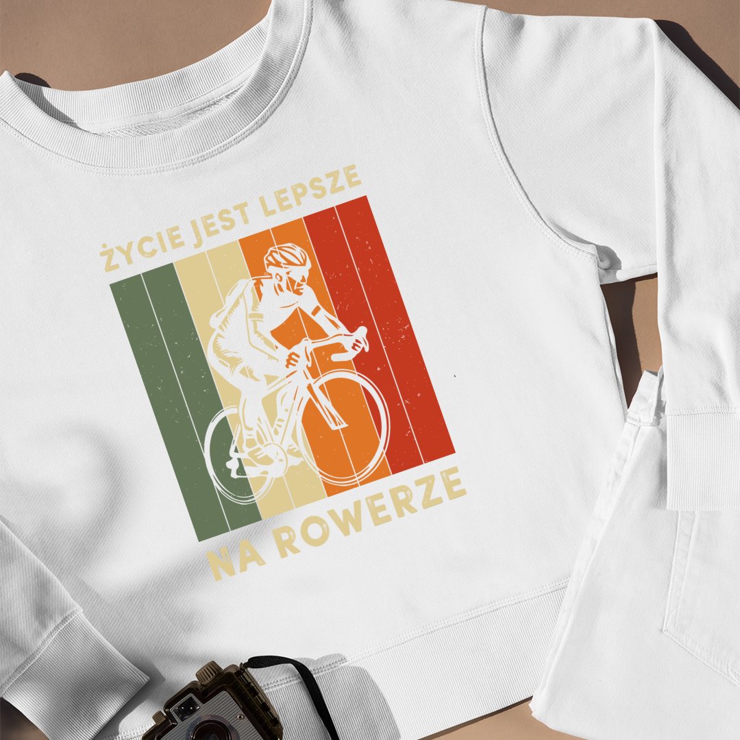 Bluza Unisex Życie, Na Rowerze