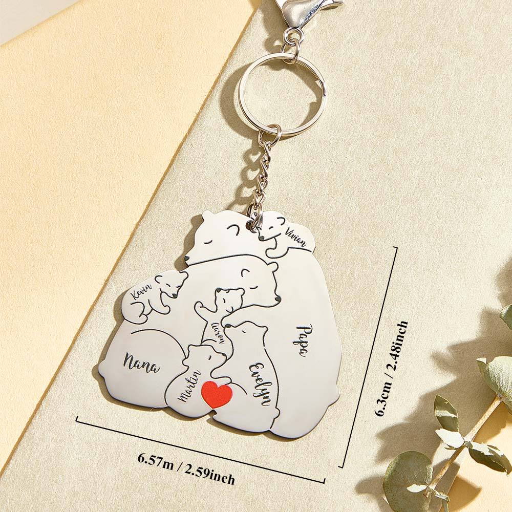 Personalizowany brelok z grawerem dla taty i mamy na prezent rodzinny