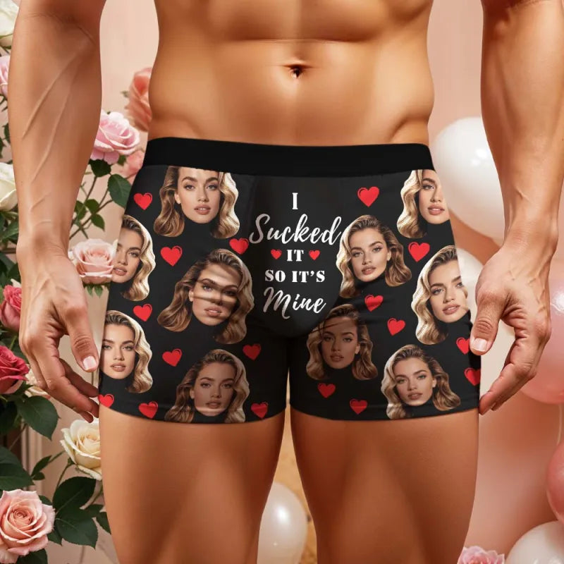 Personalizowana bielizna męska z własnym zdjęciem na prezent Walentynki