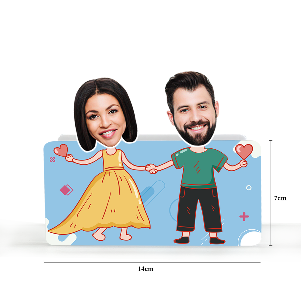 Personalizowana figurka na kokpit samochodu dla pary, prezent na rocznicę