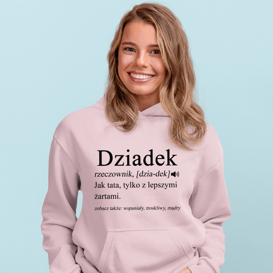 Bluza z kapturem Dziadek Rzeczownik, Dzia-dek