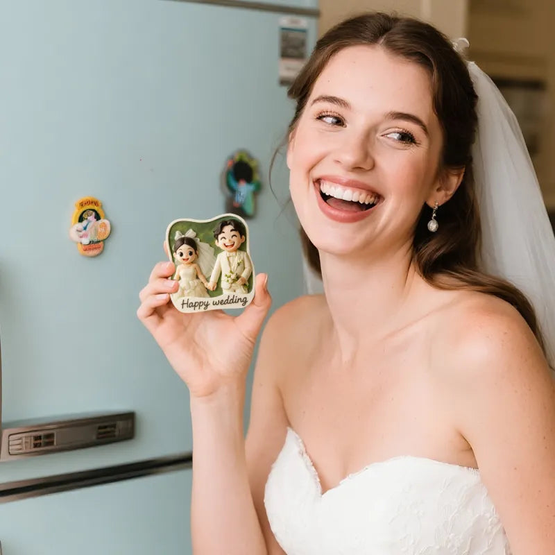 Personalizowana mini figurka na magnes z zdjęcia, prezent na urodziny