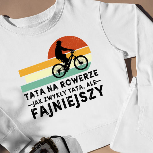Bluza Unisex Tata Na Rowerze