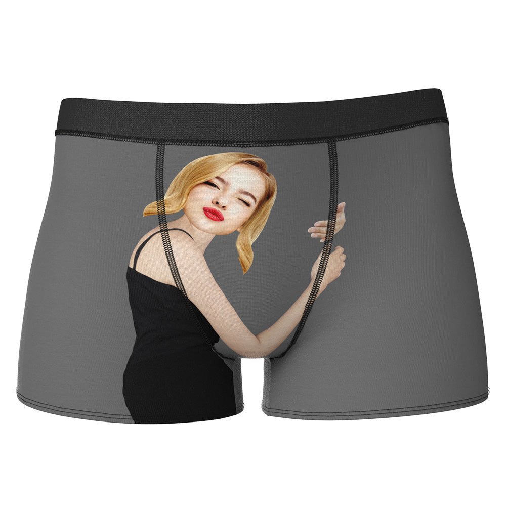 Personalizowane bokserki z zdjęciem dla pary na rocznicę lub walentynki