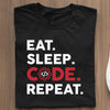 Prezent Dla Programistów Koszulka Eat Sleep Code Repeat