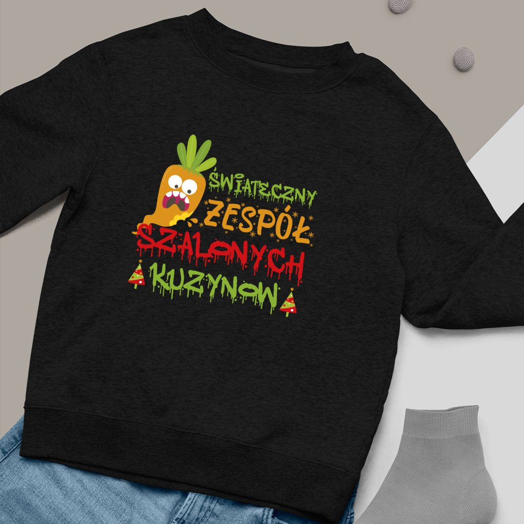 Bluza Unisex Świąteczny Zespół Szalonych Kuzynów