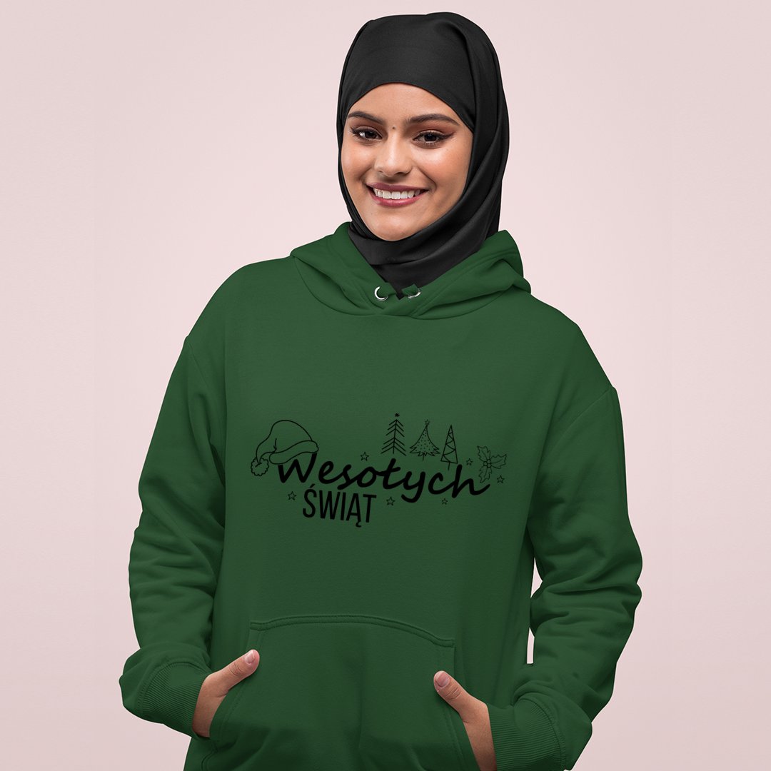 Bluza z kapturem Wesołych Świąt