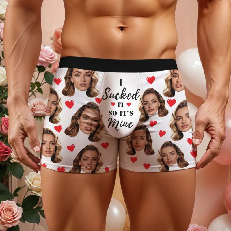 Personalizowana bielizna męska z własnym zdjęciem na prezent Walentynki