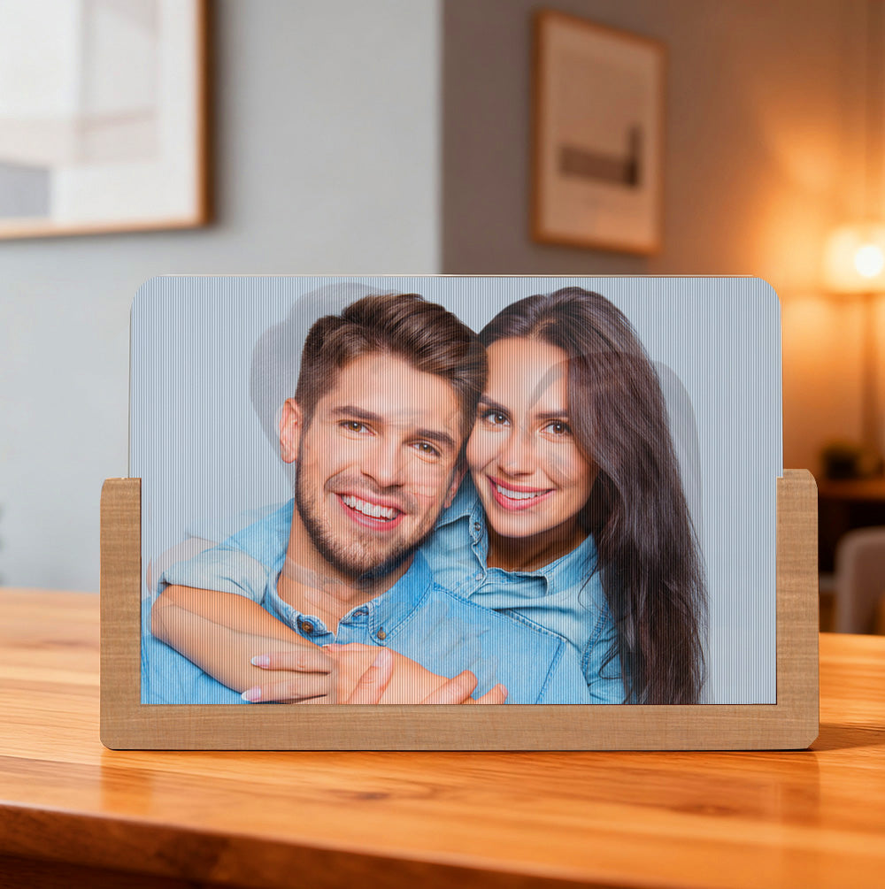 Personalizowana ramka na zdjęcia z efektem 3D na urodziny lub rocznicę