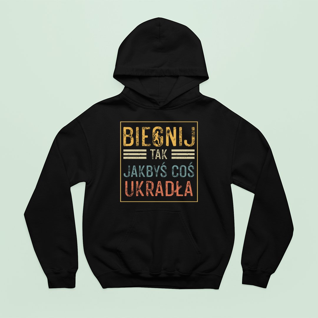 Bluza z kapturem Biegnij, Ukradła