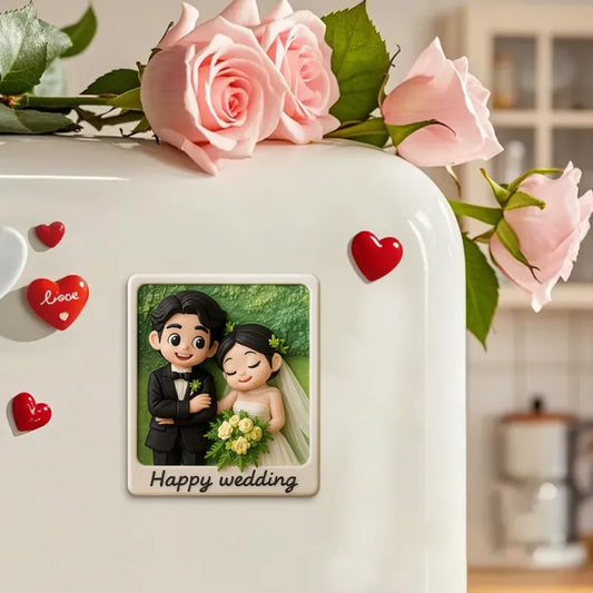 Personalizowana mini figurka na magnes z zdjęcia, prezent na urodziny