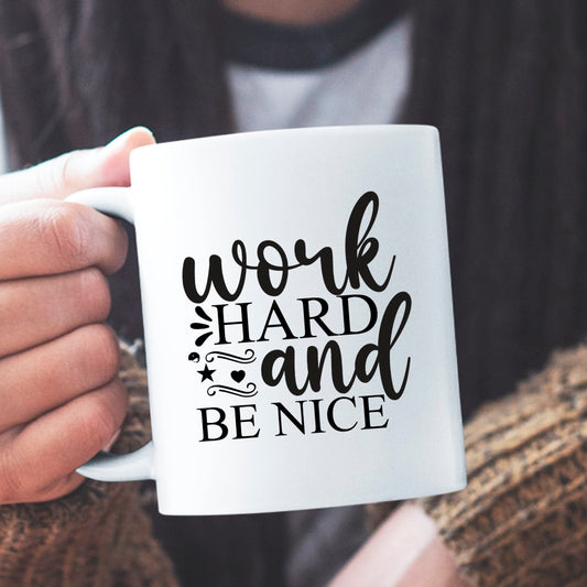 Kubek Dla Przyjaciółki Work Hard And Be Nice