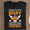 Gadżet Dla Programisty Koszulka This Is My Scary Computer Programmer Costume