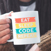 Prezent Programista Kubek Eat Sleep Code Repeat