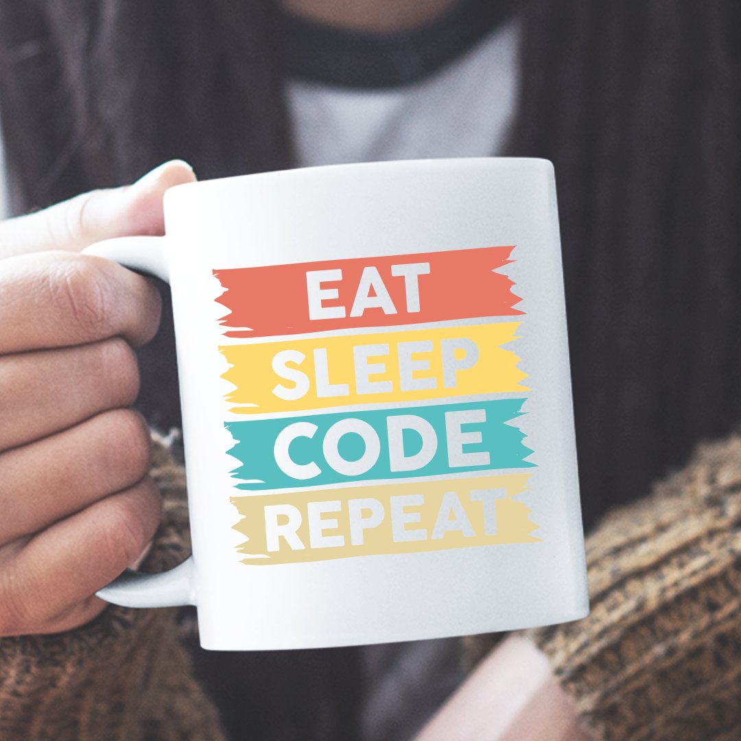 Prezent Programista Kubek Eat Sleep Code Repeat