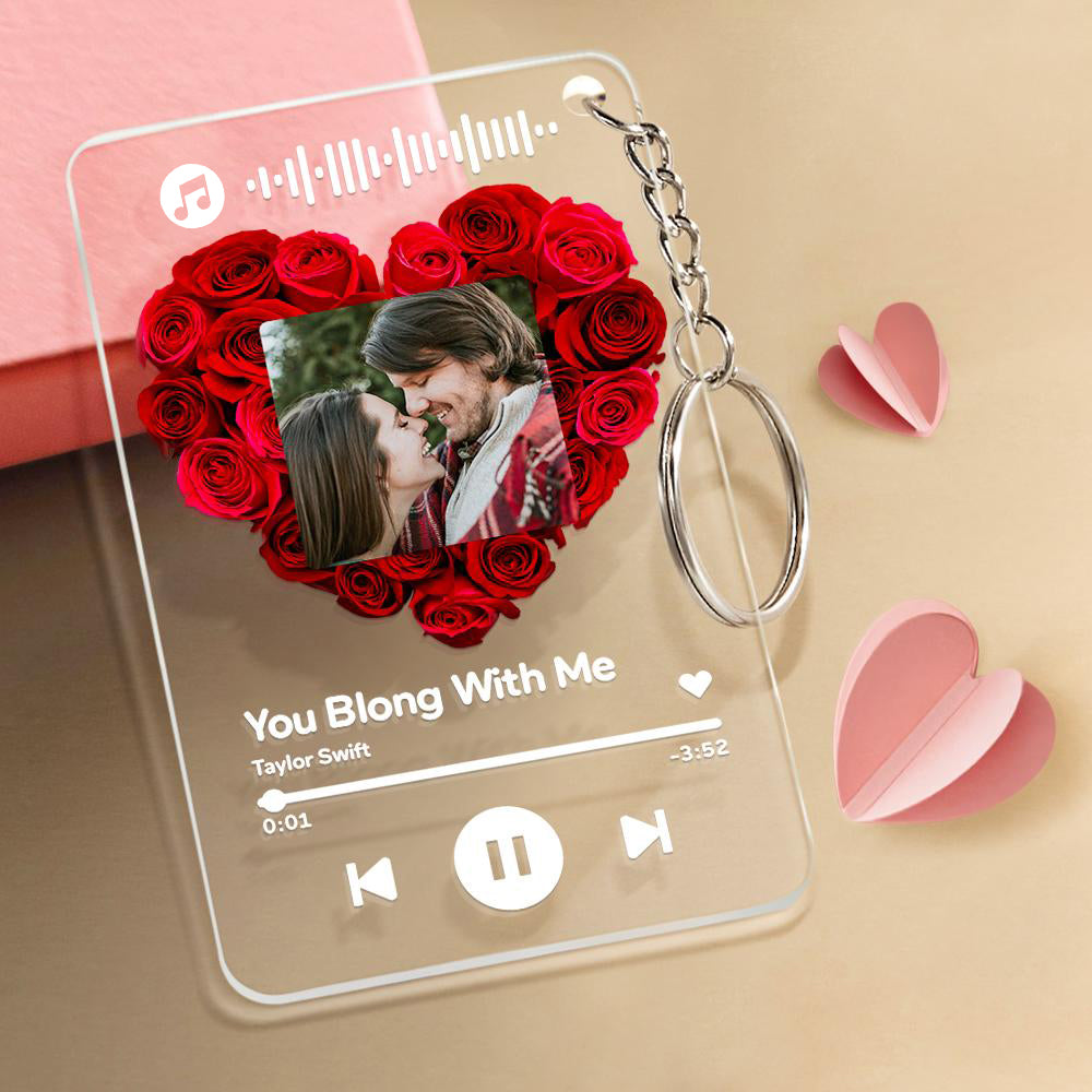 Personalizowana lampka nocna z różą, romantyczny prezent na urodziny dla chłopaka